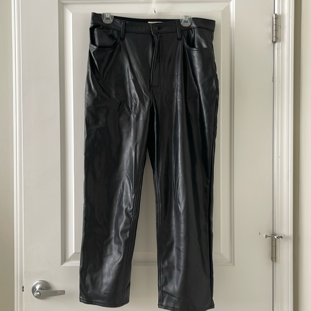 Vegan leather pants